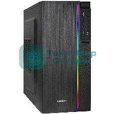 Компьютерный корпус Minitower ExeGate mEVO-9302-NPX400 (mATX, БП 400NPX с вент. 12см, 2*USB+1*USB 3.0, HD аудио, черный, с RGb подсветкой)