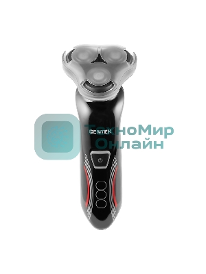 Электробритва Centek CT-2159 (черн/хром) 3 плавающие головки, аккумулятор+работа от сети, Li-Ion600мА·ч