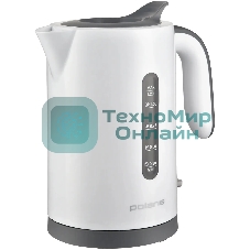 Чайник электрический Polaris PWK 1220C Water Way Pro 1.2 л, 2200 Вт, белый корпус: пластик (PWK 1220C)