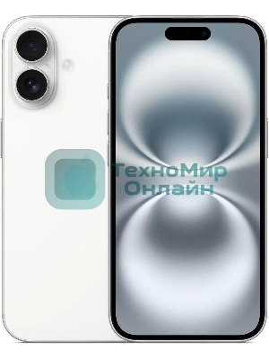 Смартфон Apple iPhone 16, 8/128Gb, белый
