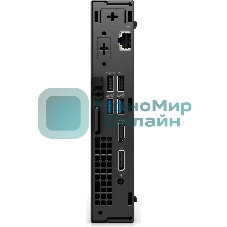 Мини ПК Dell Optiplex 7020 Micro i3 14100T (2.7) 8Gb SSD 256Gb UHDG 730 Win 11Pro GbitEth 260W мышь клавиатура черный (7020-3861)