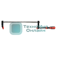 Струбцина F-образная усиленная Deli DL111280Z 800x120 мм, макс. усилие зажима 3500N, резьба 16мм