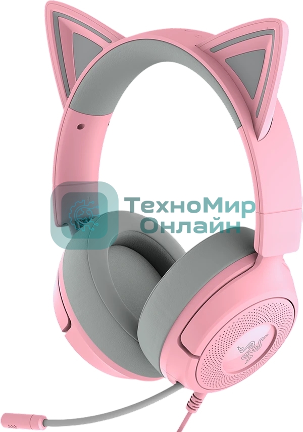 Гарнитура Razer Kraken Kitty V3 X розовый, проводная, 3.5 мм