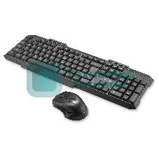 Комплект клавиатура+мышь Oklick 205MK беспроводной, USB, 1600 DPI, чёрный