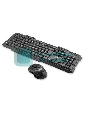 Комплект клавиатура+мышь Oklick 205MK беспроводной, USB, 1600 DPI, чёрный