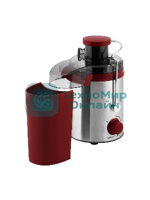 Соковыжималка GALAXY LINE GL 0816 красный/серебристый, центробежная, 850 Вт, 550 мл, механическое