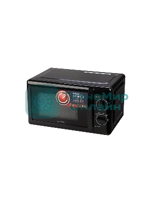 Микроволновая печь Energy EMW-20704 черный, 20 л, 700 Вт, переключатели - поворотный механизм
