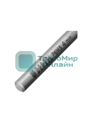 Сверло спиральное по металлу Denzel 4 x 75мм, Р6М5, Golden Tip