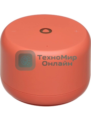 Умная колонка Яндекс Станция Лайт 2 LED, 6Вт, с экраном, 1 динамик, часы, Алиса, BT5.0, Wi-Fi, коралловый
