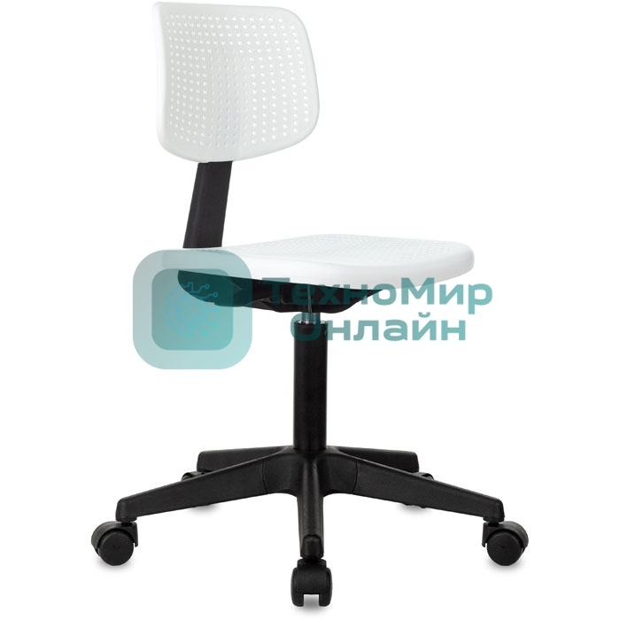 Кресло детское Бюрократ CH 200 белый пластик крестов. пластик