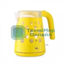Чайник электрический BQ KT1713P Yellow. Мощность:2200 Вт, Объем 1,7л, LED подсветка