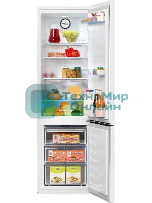 Холодильник Beko B3R0CNK312HW белый двухкамерный 200/76л морозилка снизу, No Frost