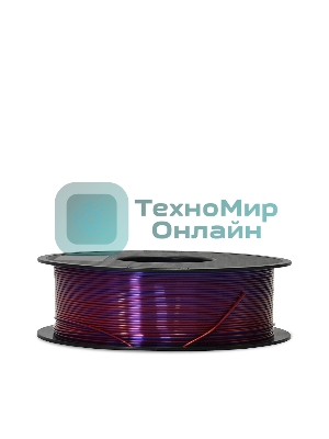 Филамент Crown Micro CM-FILPLASD010RP PLA Silk двойной 1.75 1кг красный-пурпурный