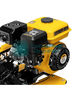 Мотоблок Denzel DPT-270SB, 7 л.с., ремен.сцеп, фрез 3х4, ШОМ, без колес, передачи 2В/1Н