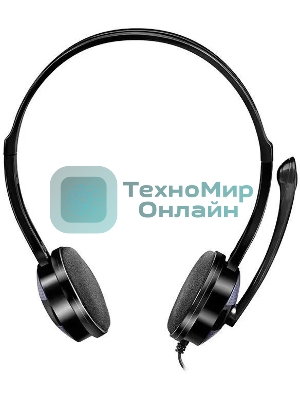 Гарнитура проводная мультимедийная с микрофоном SVEN AP-151MV, черный