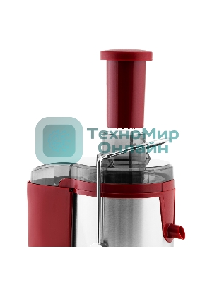 Соковыжималка GALAXY LINE GL 0816 красный/серебристый, центробежная, 850 Вт, 550 мл, механическое
