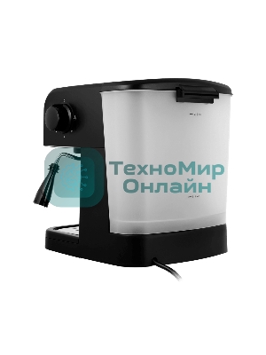 Кофеварка рожковая Maunfeld MF-734BK черный, исп. кофе - молотый/чалды, 1.5 л, 850 Вт, 15 бар