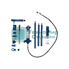 Растяжка гидравлическая Stels 51352 4 т, набор из 17 предметов, 7 сменных насадок, в метал. кейсе