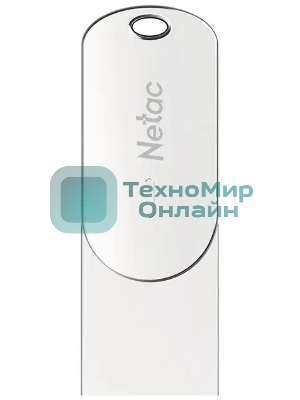 Флешка USB Netac U785C (NT03U785C-016G-32PN), 16Gb, USB3.0/TypeC, R/W 110/45, серебристый