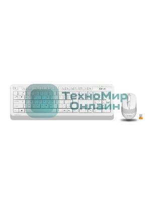 Комплект клавиатура+мышь A4Tech FStyler FG1010 беспроводной, USB, 2000 DPI, белый/серый