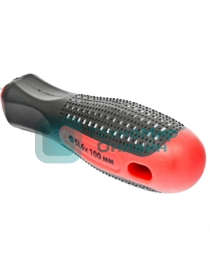 Отвертка Matrix fusion 11423 sl6.0х100 мм crv 3х компонентная рукоятка ''anti slip''