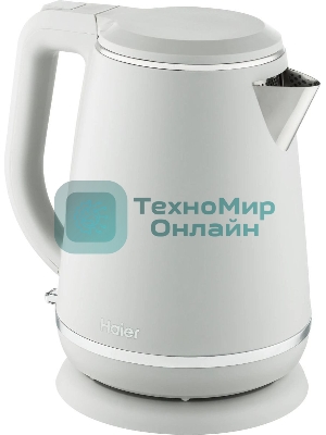Чайник электрический Haier HK-502 1.5л. 3000Вт серый корпус: нерж.сталь/пластик (TD0029960RU)