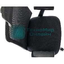 Кресло эргономичное Бюрократ MC-612N-H черный TW SQU BL сетка/ткань с подголов. крестов. металл хром