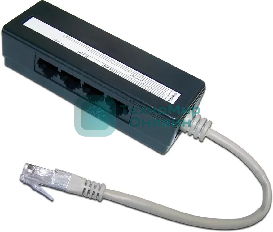 Сплиттер Lanmaster TWT-4U1 черный