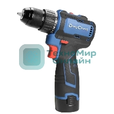 Дрель-шуруповерт DongCheng DCJZ1604, 16 В, 2 Ач, 40 Нм, бесщеточный