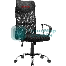 Кресло Defender ATX черный, сетка, 120 кг, механизм качания