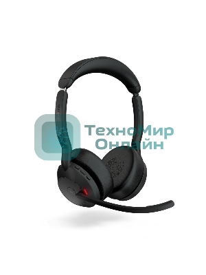 Гарнитура Jabra Evolve2 55 чёрный, беспроводная, Bluetooth, до 16 ч