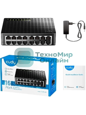Коммутатор Cudy FS1016 (L2) 16x100 Мбит/с неуправляемый