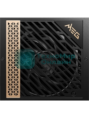 Блок питания MSI MEG Ai1300P (306-7ZP4A11-CE0), 1300Вт, 80 PLUS Platinum, 120мм, модульный, черный/золотой