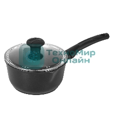 Ковш Maunfeld OSVALD MF15SVLD15SP универсальный из литого алюминия со стеклянной крышкой, 1,5 л