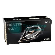 Утюг Centek CT-2346 GOLD черный/золотистый, 3200 Вт, 45 г/мин, 190 г/мин, 400 мл