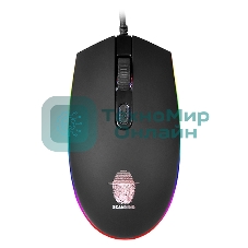 Мышь проводная Qumo Pretender M53 черный, 3200 dpi, USB, кнопки - 4