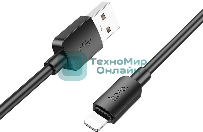 Кабель Hoco X96 Hyper iP USB (m)-Lightning (m) 1м черный коробка