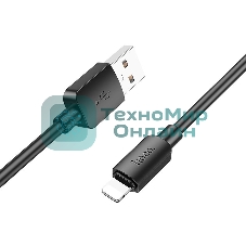 Кабель Hoco X96 Hyper iP USB (m)-Lightning (m) 1м черный коробка