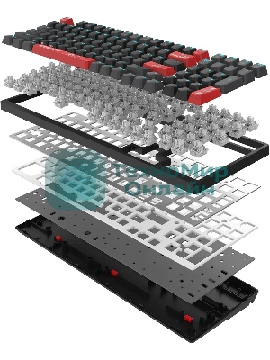 Клавиатура проводная A4Tech Bloody AT98 USB черный/красный