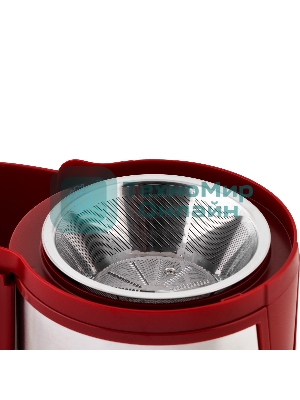 Соковыжималка GALAXY LINE GL 0816 красный/серебристый, центробежная, 850 Вт, 550 мл, механическое