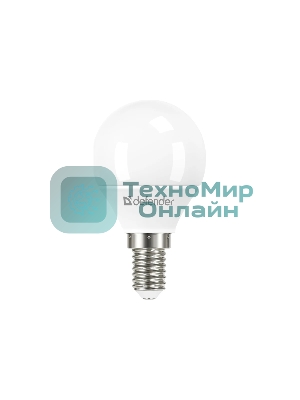 Лампа светодиодная Defender P45-8W-830-E14 шар, 3000 К, теплый белый, 1 шт.