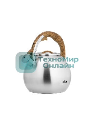 Чайник для плиты Lara LR00-82 4.5 л индукционное дно, свисток с кноп. механизмом, ручка нейлон