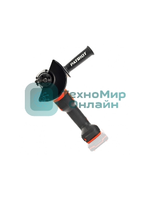 Угловая шлифовальная машина (УШМ) PATRIOT PATRIOT AG 125Li UES (Без ЗУ и АКБ) в коробке, двигатель: бесщеточный, 8000об/мин