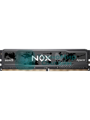 Оперативная память Apacer Nox, DDR5, 32Gb (2x16Gb), 5200MHz, CL40, DIMM, радиатор, серый/черный