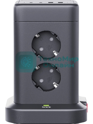 Сетевой фильтр Defender ILS 453 (3 м, 8 розеток, 2USB-A, 2USB-C)