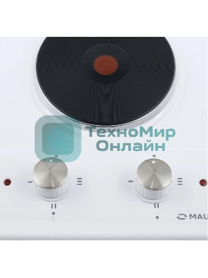 Электрическая варочная панель Maunfeld EEHE.32.4W, конфорок: 2 шт., эмаль, независимая, белый