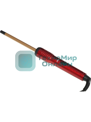 Щипцы для завивки волос Sinbo SHD 7077 красный/золотистый, 10 мм, 200 °C, 1 режим