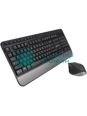 Комплект клавиатура+мышь Oklick S290W беспроводной, USB, 1600 DPI, чёрный