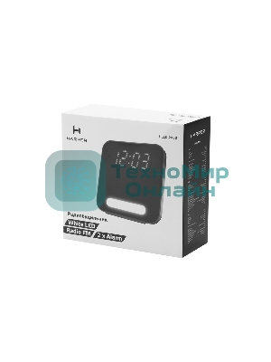 Радиобудильник Harper HCLK-2060 черный - белый led