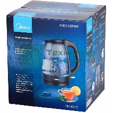 Чайник электрический Midea МК-8015, 2200 Вт, черный